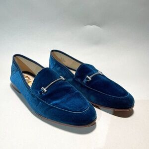 Sam Edelman Lior Sapphire Velvet Loafers Woman's 10M
